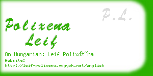 polixena leif business card